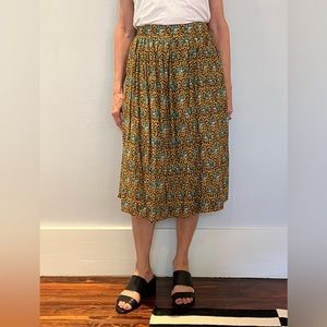Jcrew midi skirt with elephants
